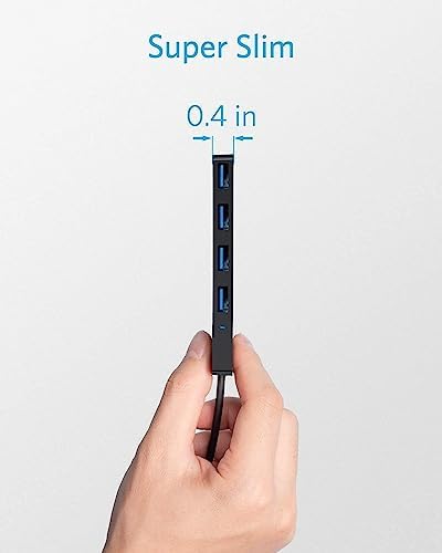 Anker 4-Port USB 3.0 Hub, Ultra-Slim Data USB Hub with 2 ft Extended Cable - Image 4