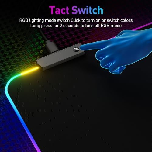 RGB Mousepad Led Mouse Pad, Large Mouse Pad - Image 4