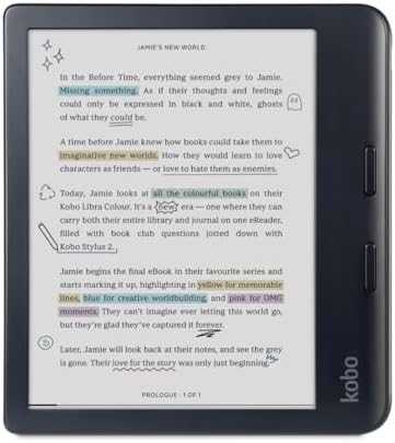 Kobo Libra Colour | eReader | 7” Glare-Free Colour E Ink Kaleido