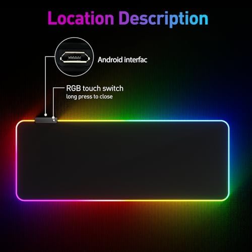 RGB Mousepad Led Mouse Pad, Large Mouse Pad - Image 3