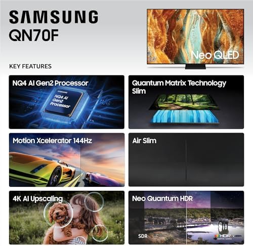 Samsung 75-Inch Class Neo QLED QN70F 4K Mini LED Smart TV - Image 4