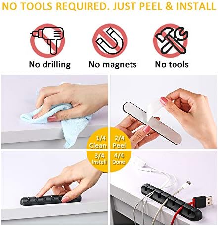 Cable Clips Cord Management Organizer - Image 4